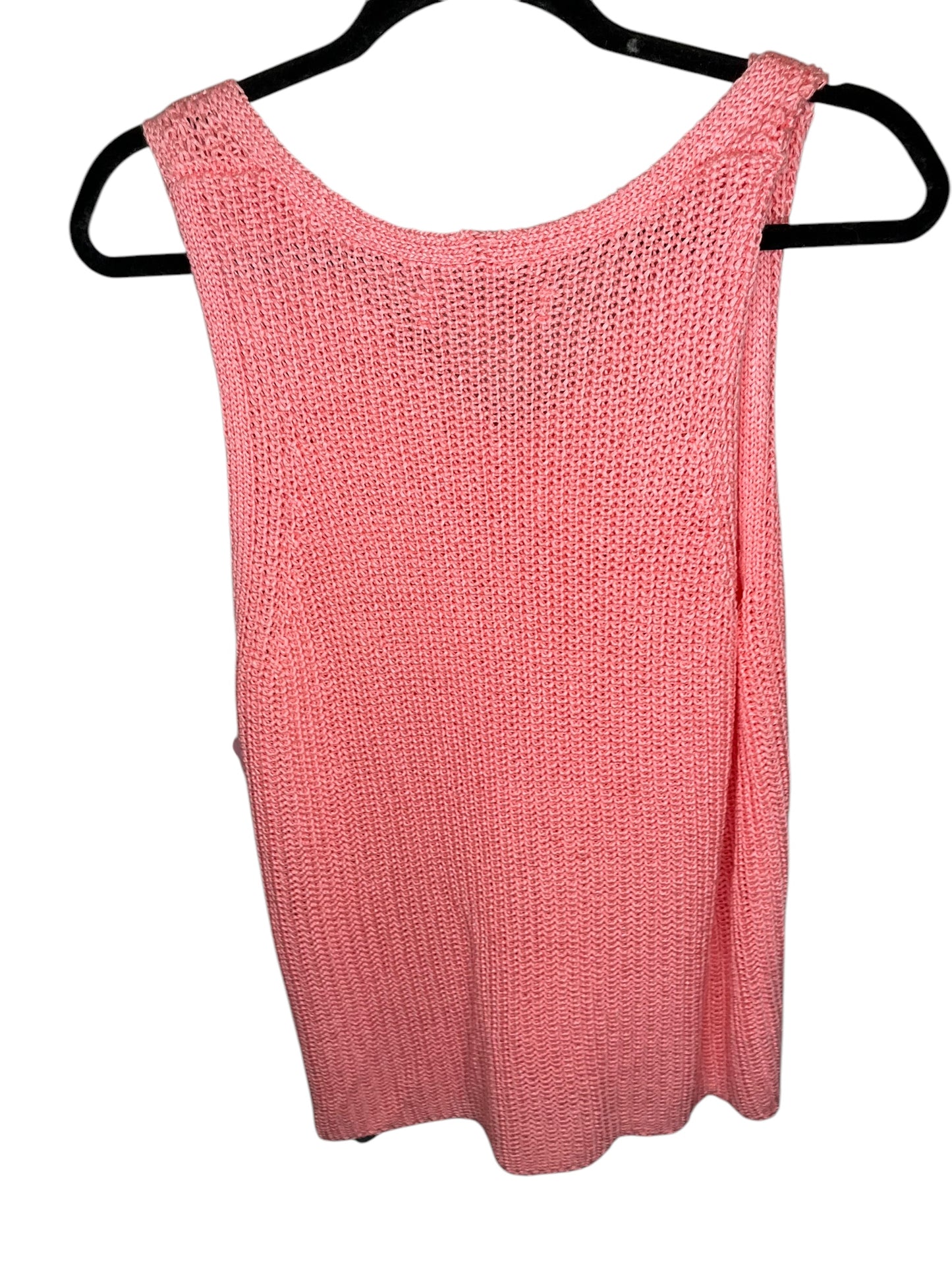 Vest Sweater By Loft In Pink, Size: Xl