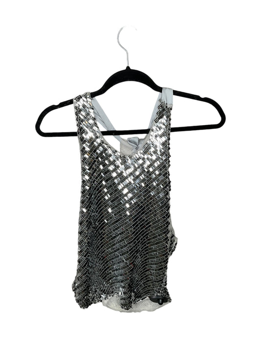 Tank Top By Free People In Silver, Size: M