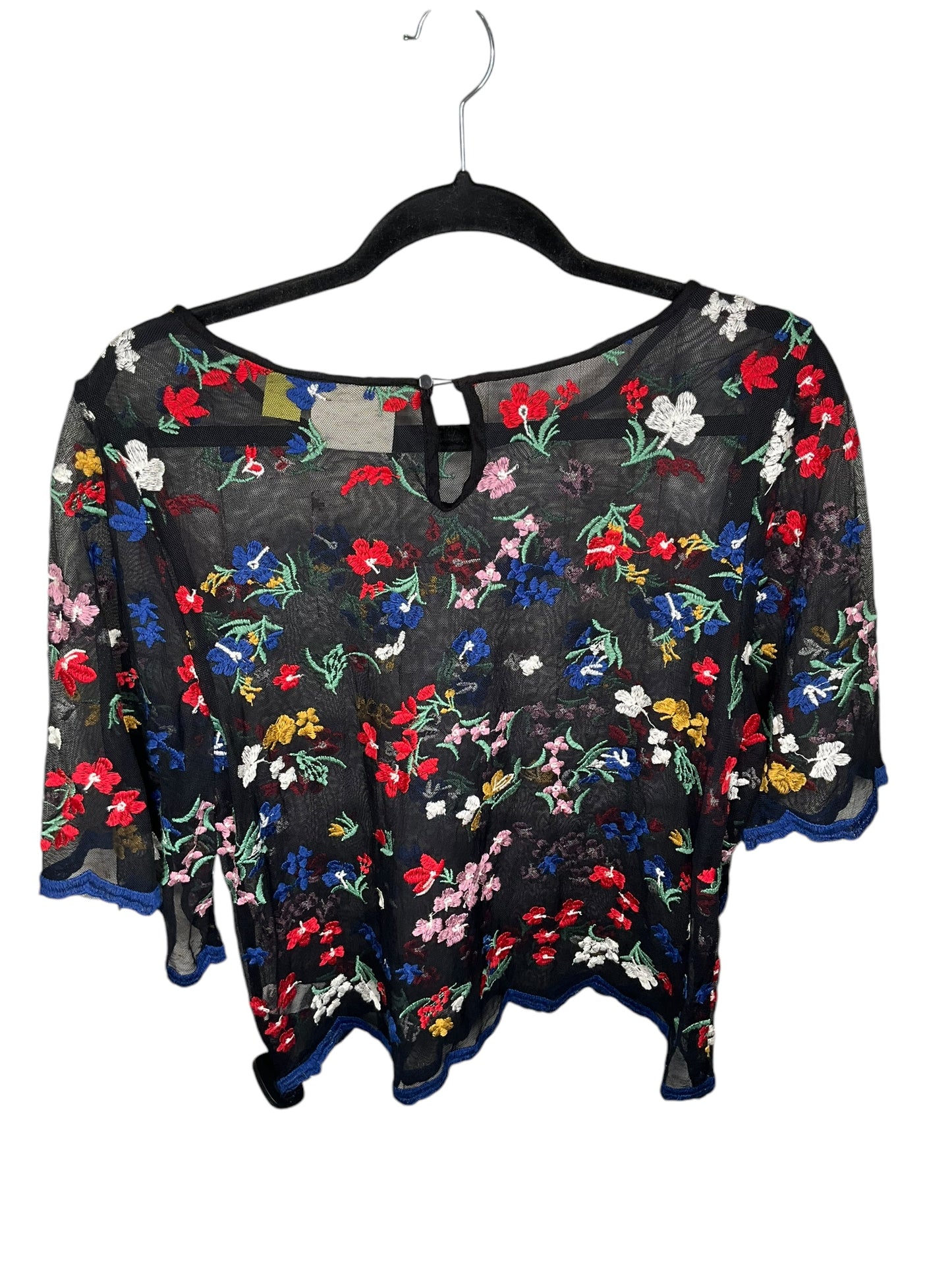 Top Short Sleeve By Maeve In Floral Print, Size: S