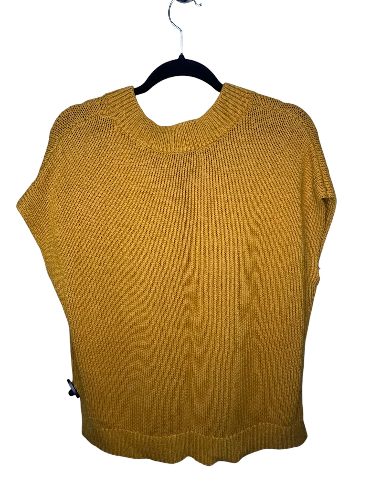 Vest Sweater By Loft In Yellow, Size: Xl