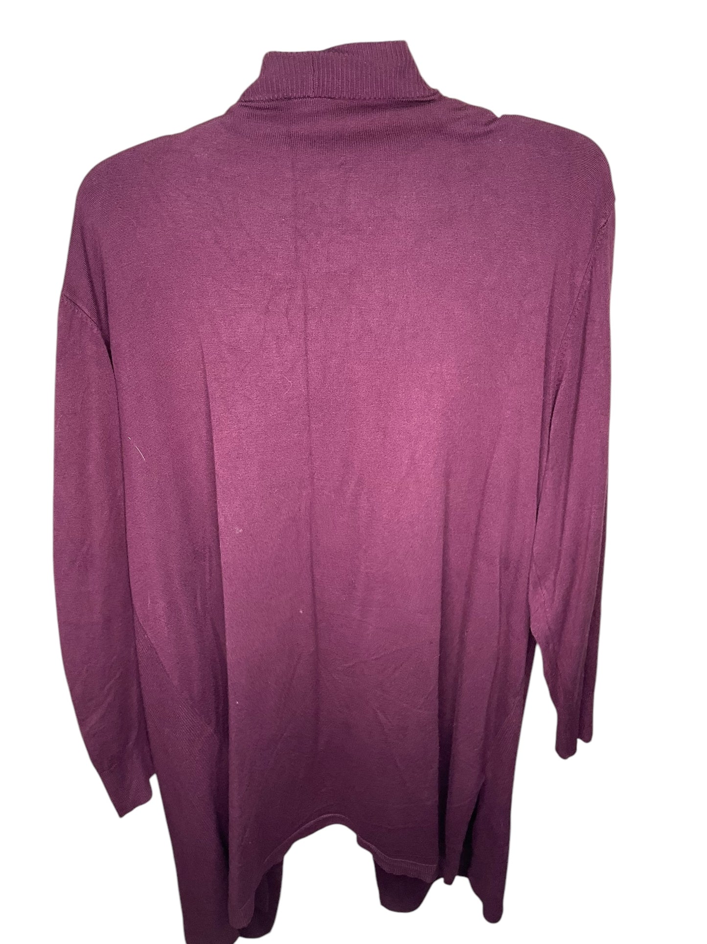 Cardigan By Worthington In Purple, Size: 1x