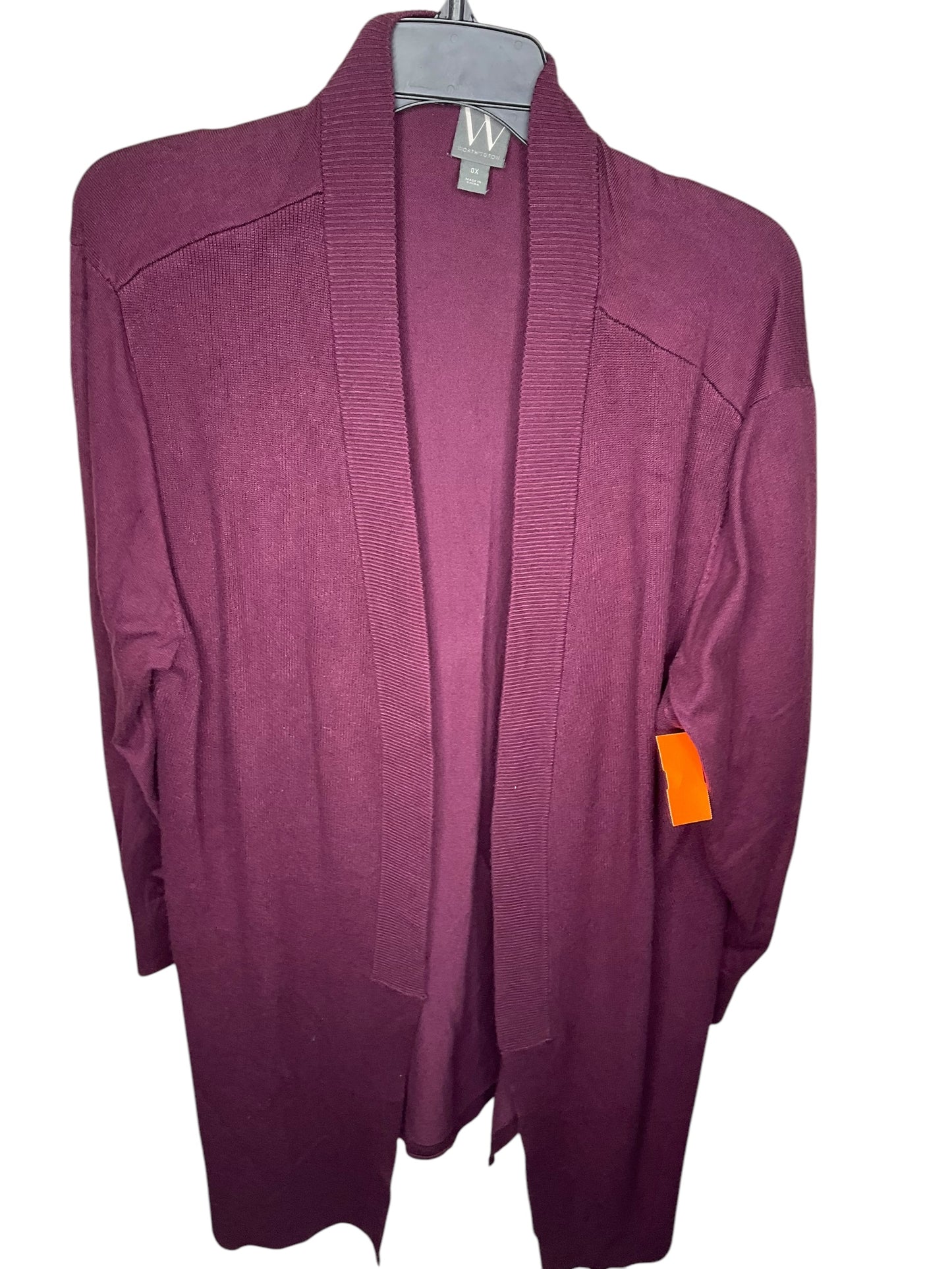 Cardigan By Worthington In Purple, Size: 1x