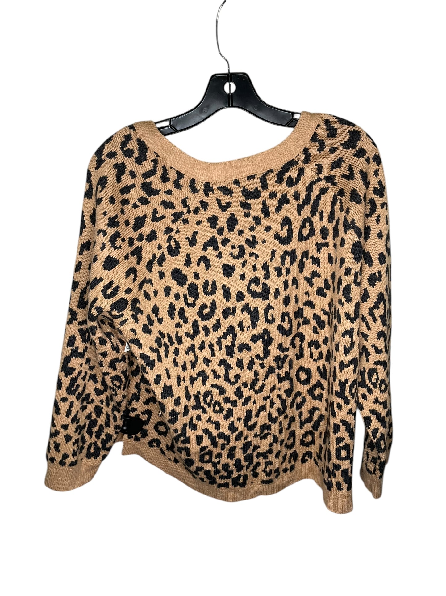 Cardigan By J. Crew In Animal Print, Size: L