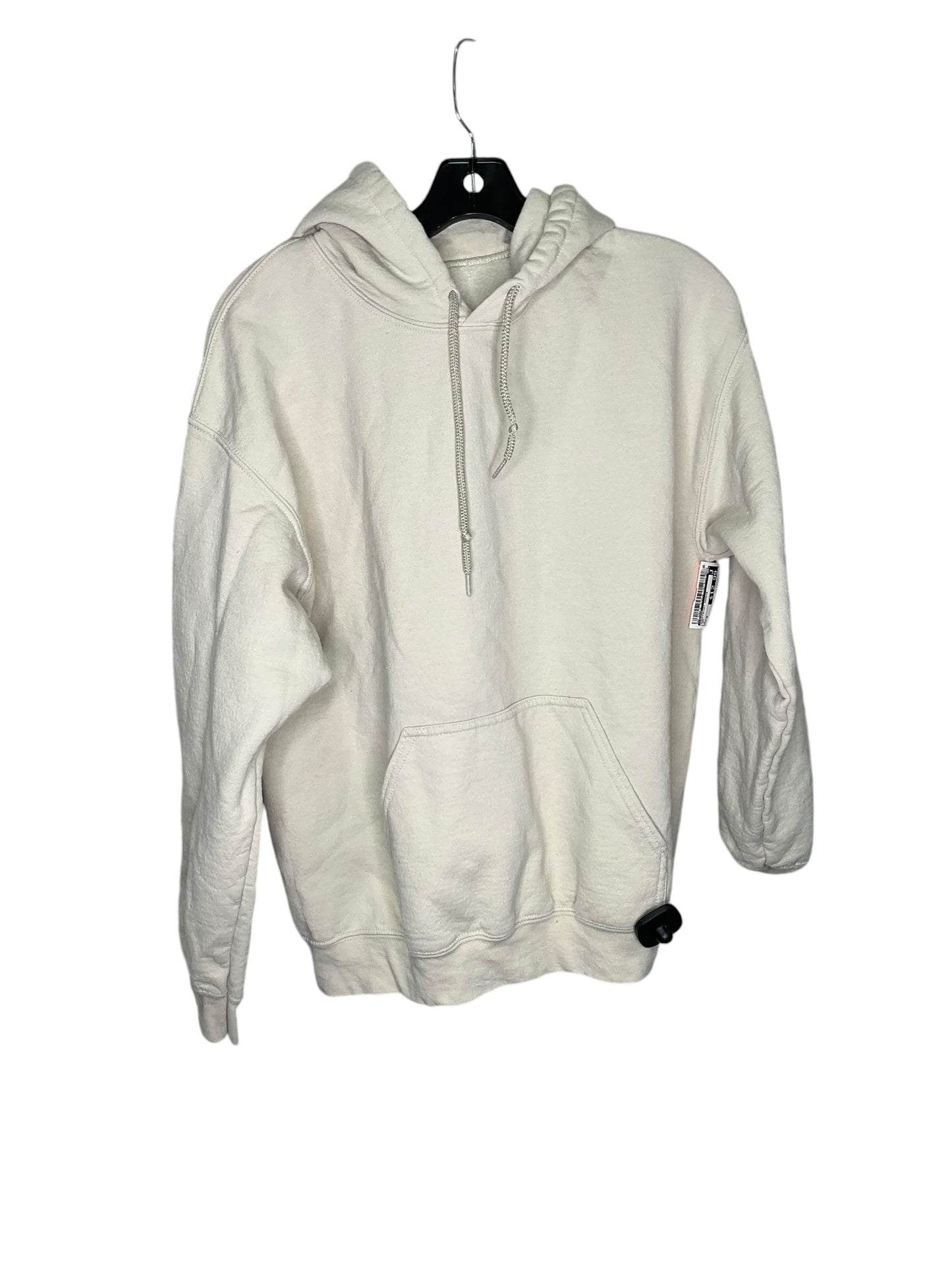 Sweatshirt Hoodie By Gildan In Tan, Size: M