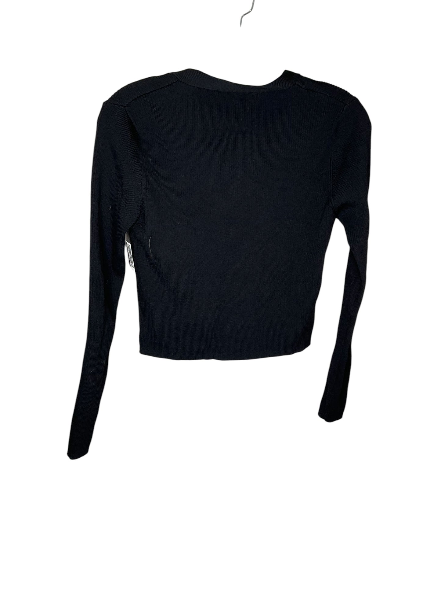 Top Long Sleeve By Zara In Black, Size: M