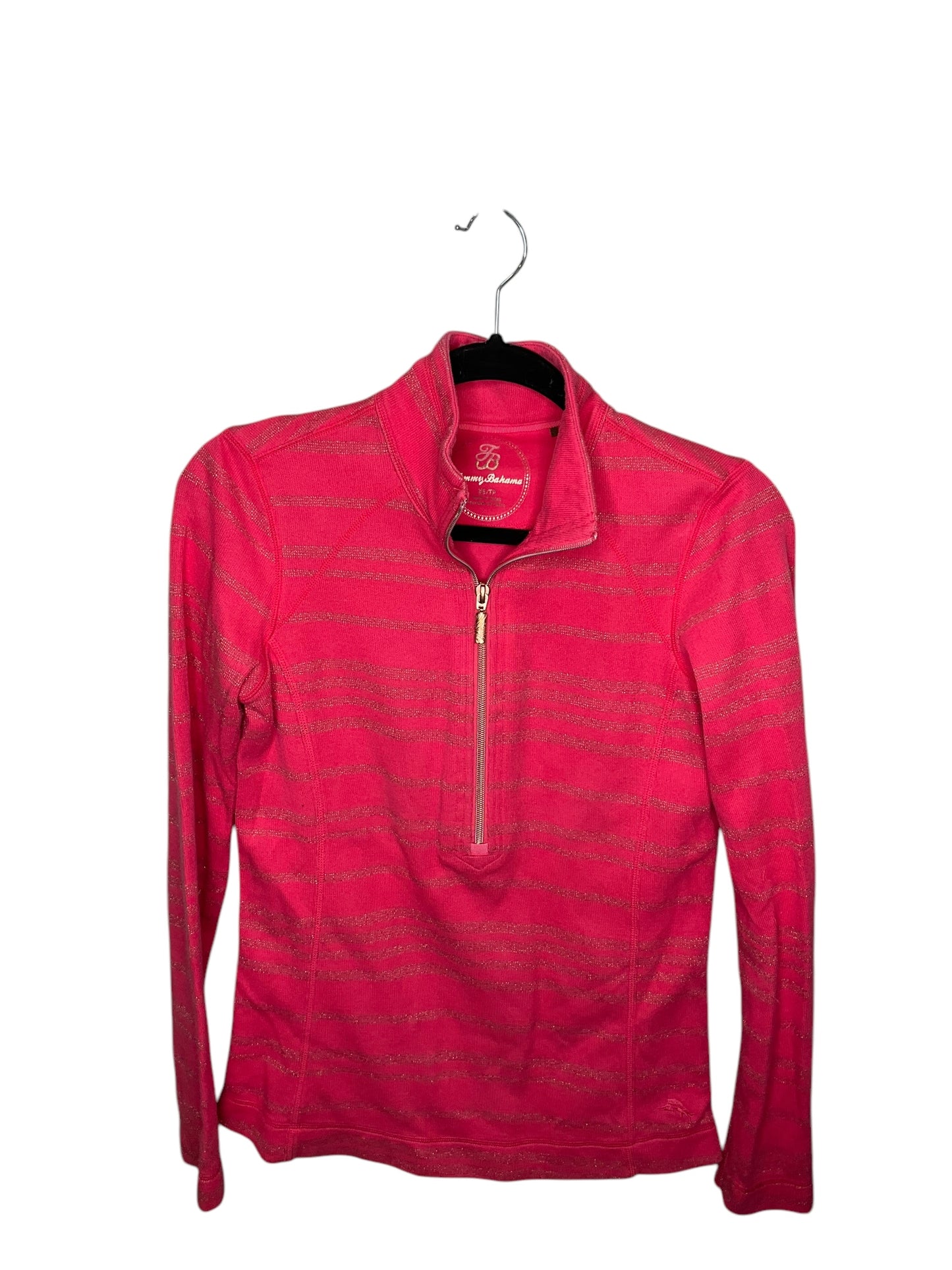 Athletic Top Long Sleeve Collar By Tommy Bahama In Pink, Size: Xs