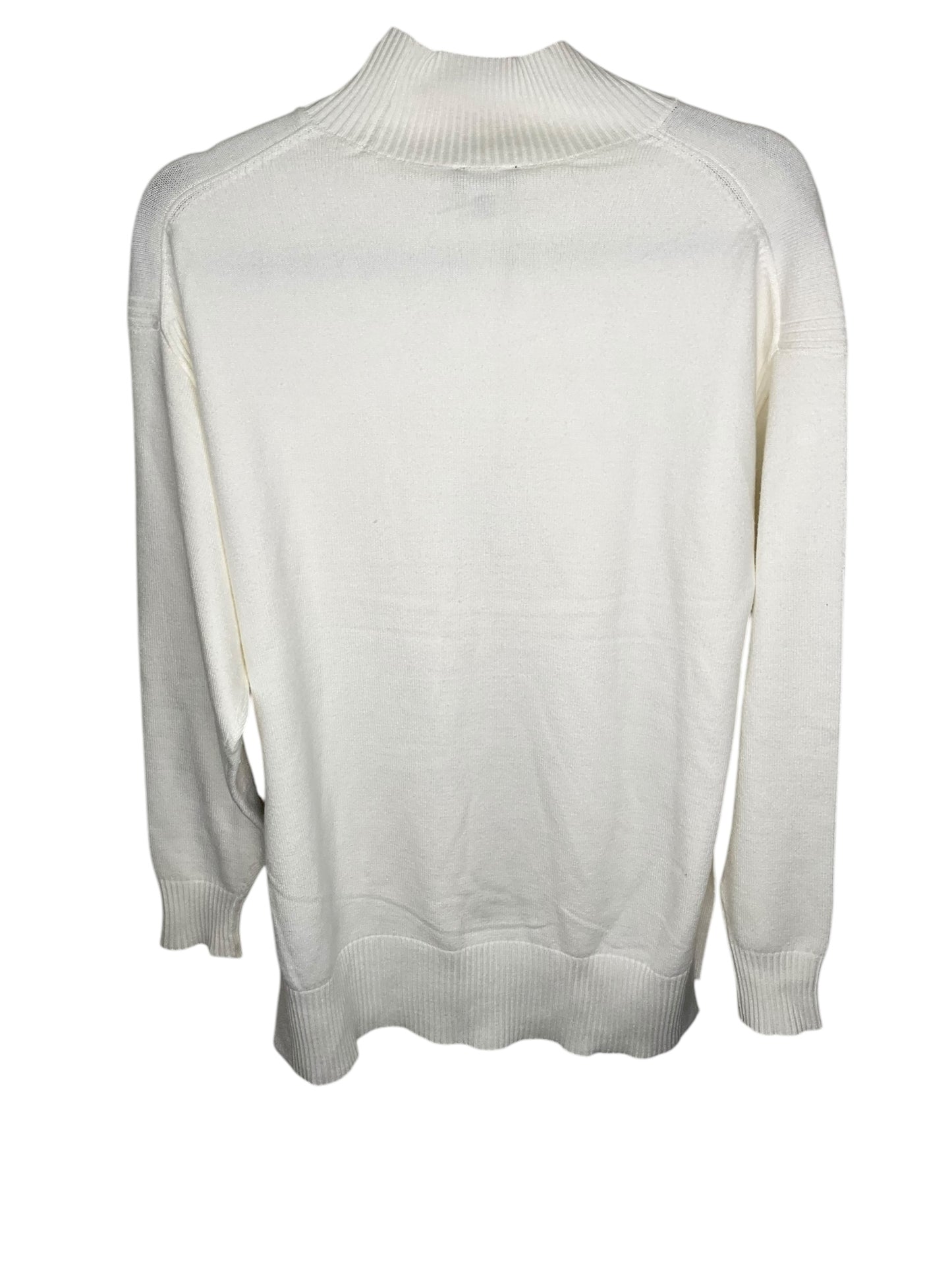 Sweater By Express In White, Size: Xs