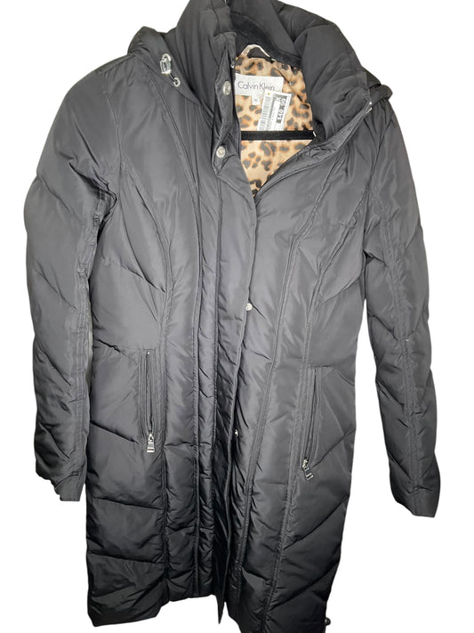 Coat Puffer & Quilted By Calvin Klein In Black, Size: Xs