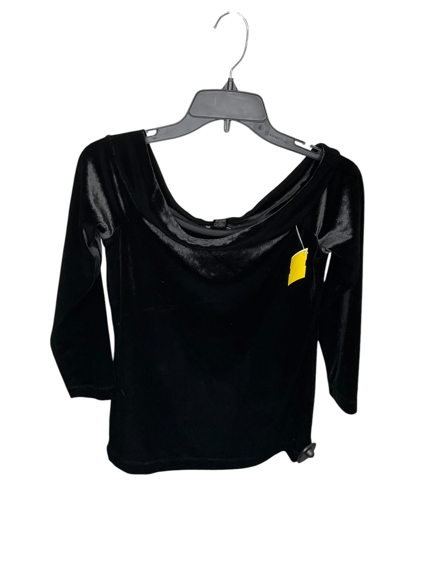 Top Long Sleeve By Ann Taylor In Black, Size: S