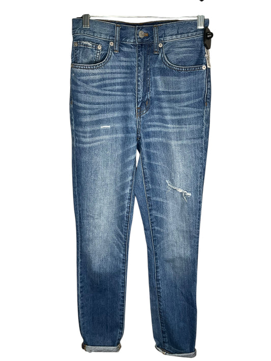 Jeans Straight By Madewell In Blue Denim, Size: 0