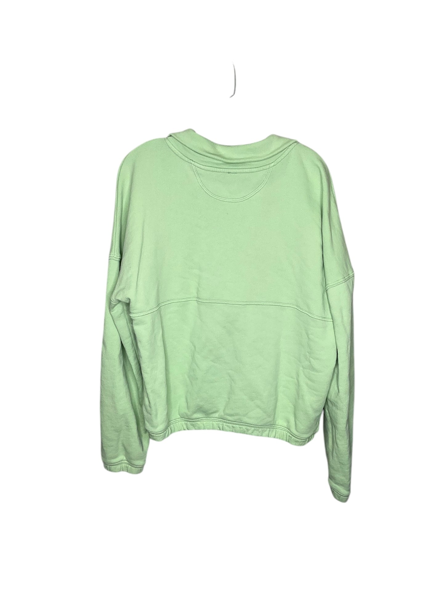 Athletic Top Long Sleeve Collar By Free People In Green, Size: M