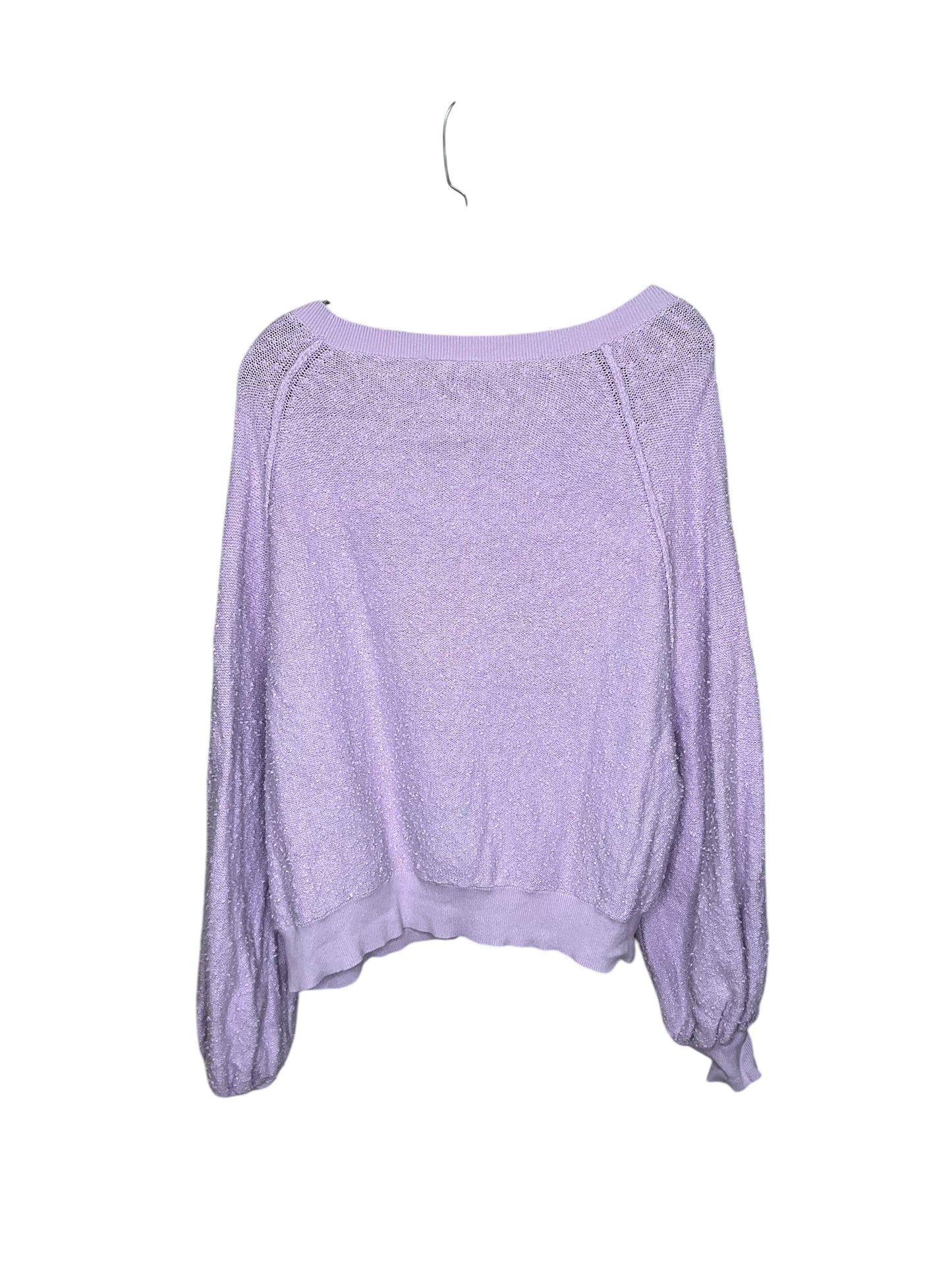 Top Long Sleeve By Free People In Purple, Size: S