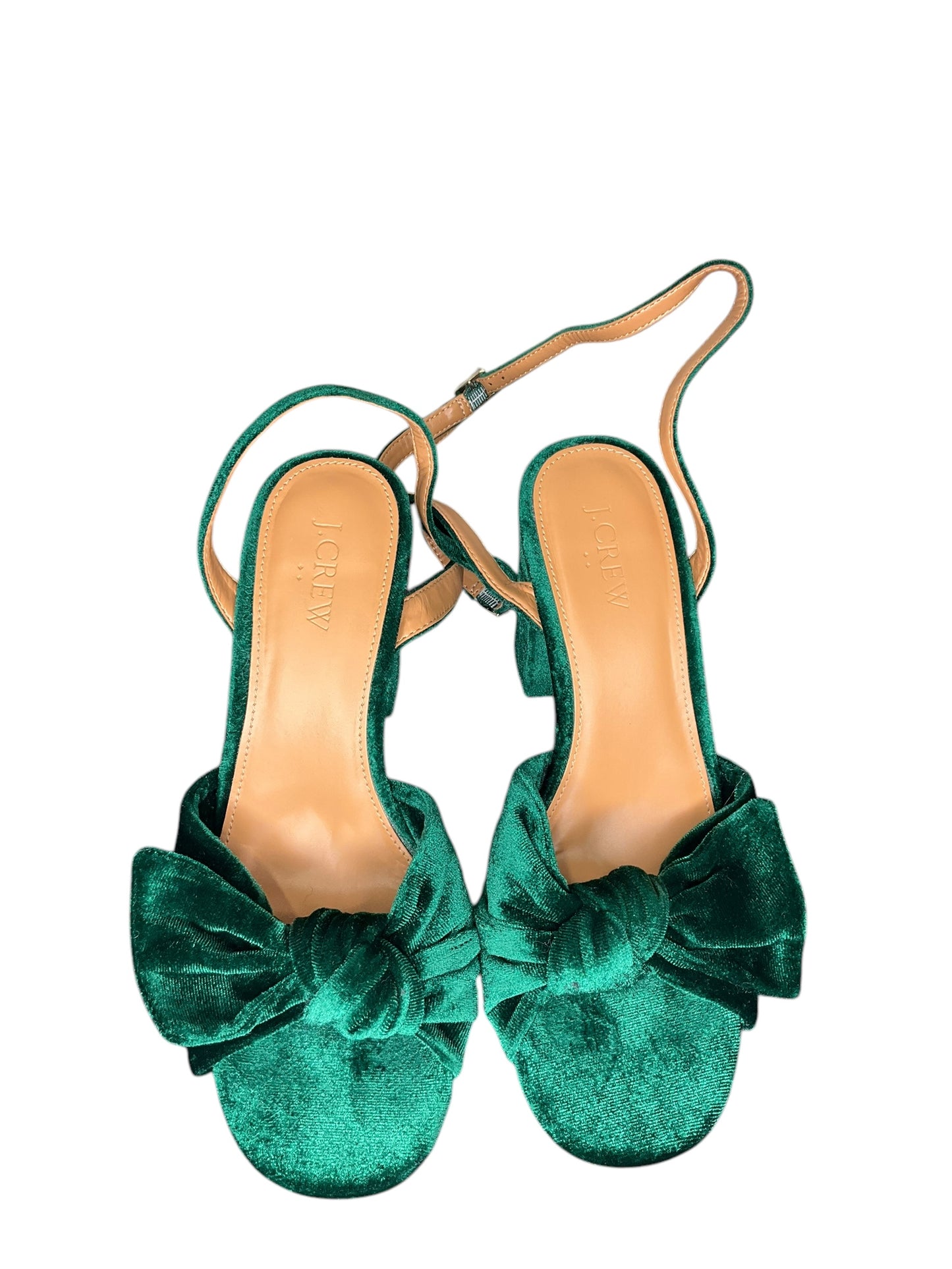 Shoes Heels Block By J. Crew In Green, Size: 8.5