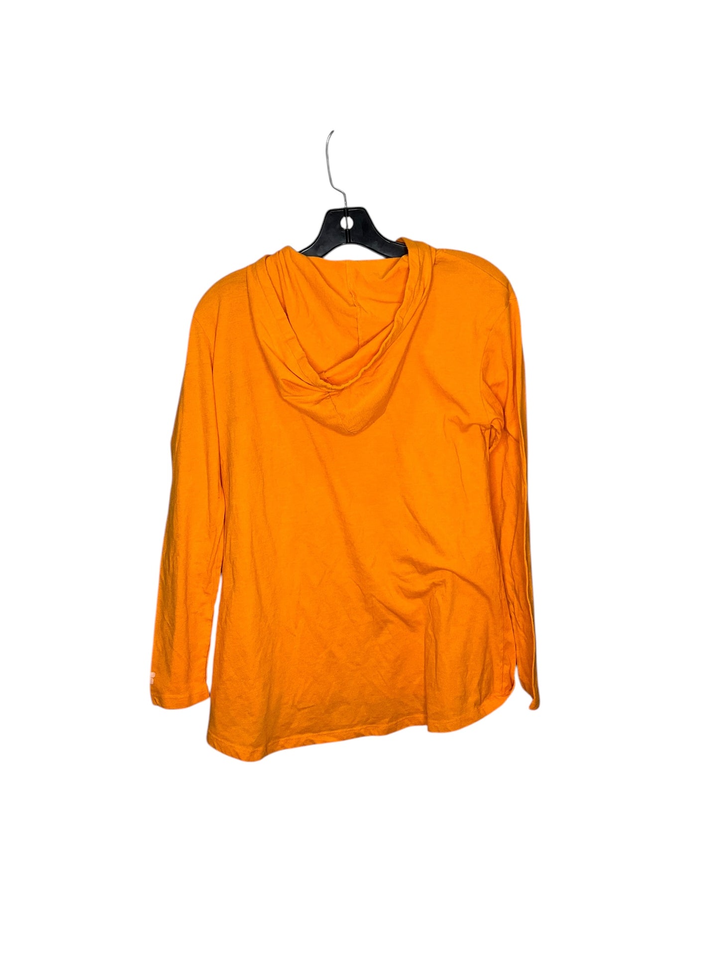 Athletic Top Long Sleeve Hoodie By Russel Athletic In Orange