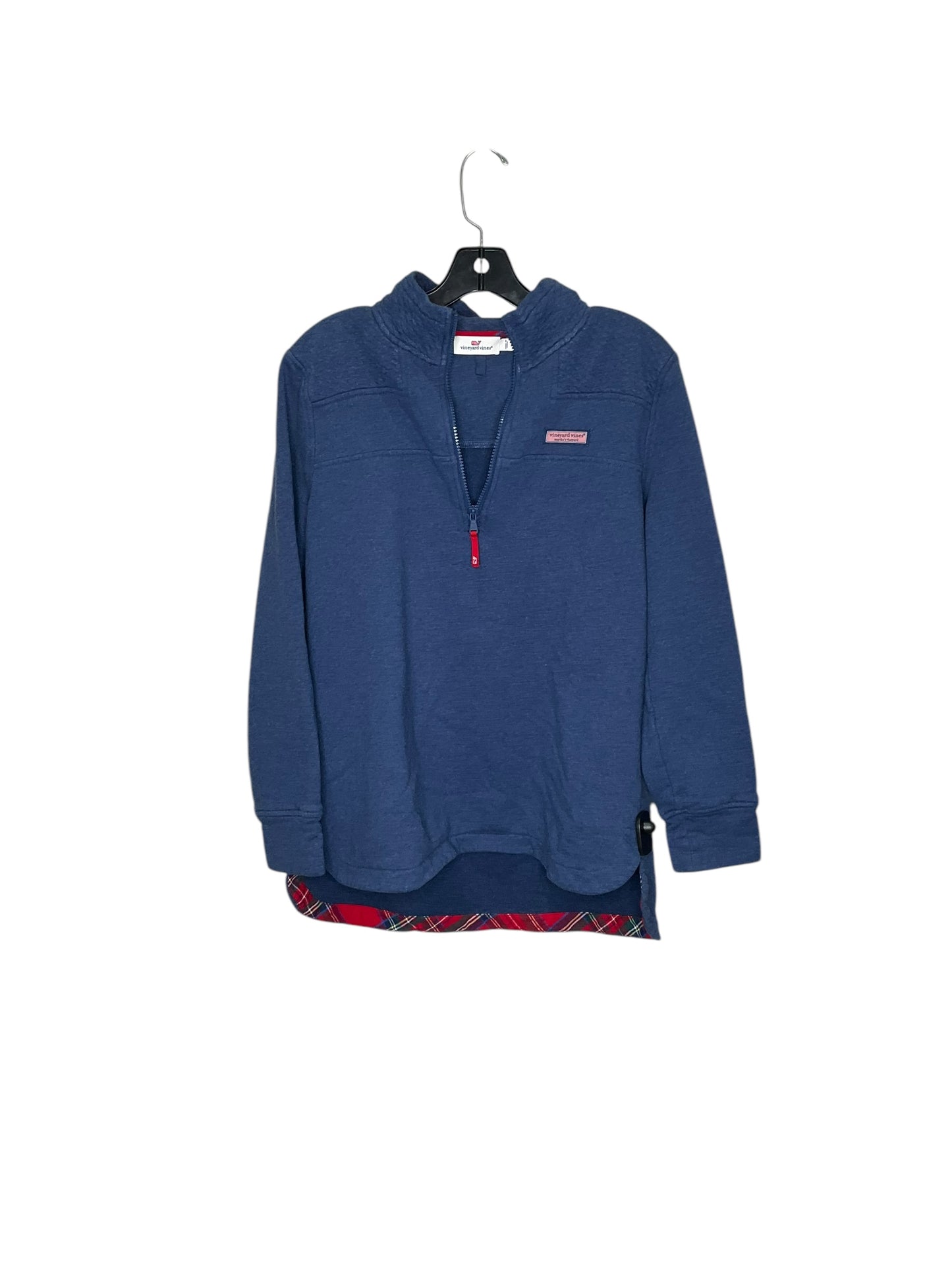 Athletic Sweatshirt Collar By Vineyard Vines In Blue, Size: M