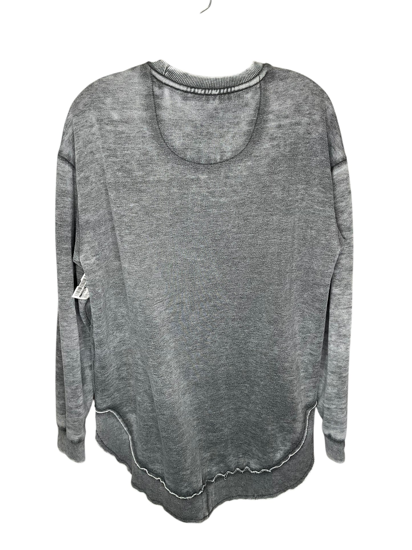 Sweatshirt Crewneck By Clothes Mentor In Grey, Size: L