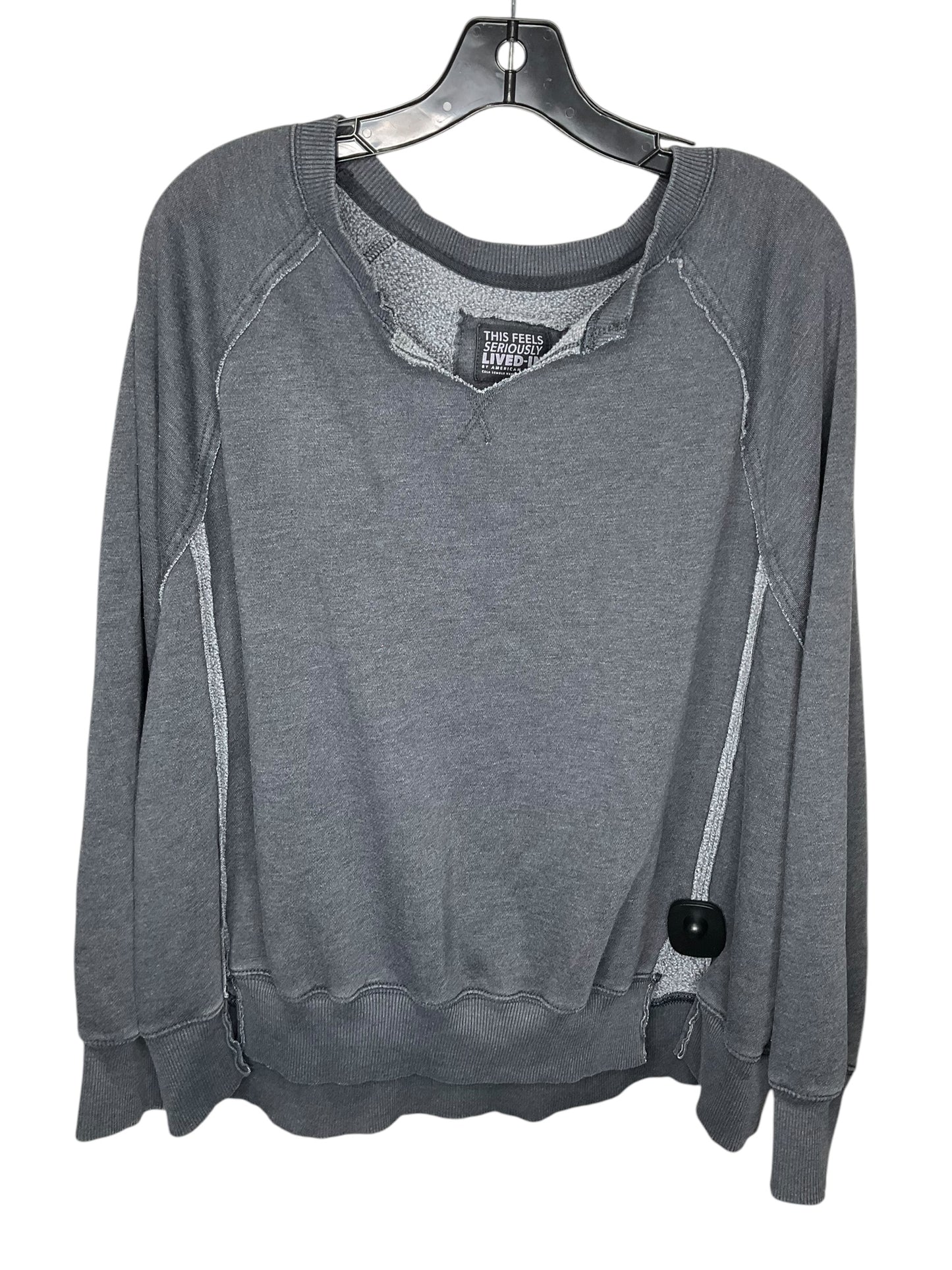 Sweatshirt Crewneck By American Eagle In Grey, Size: S