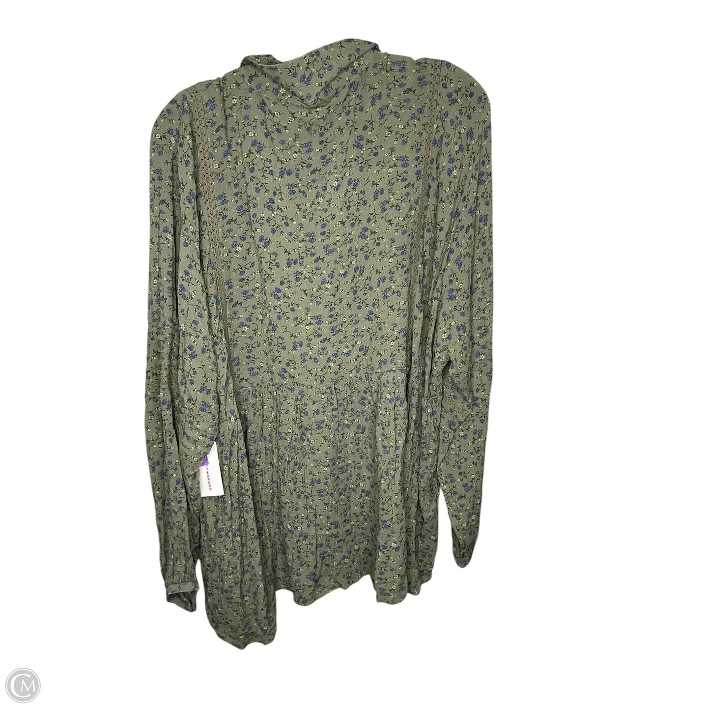 Top Long Sleeve By Lucky Brand In Green, Size: L
