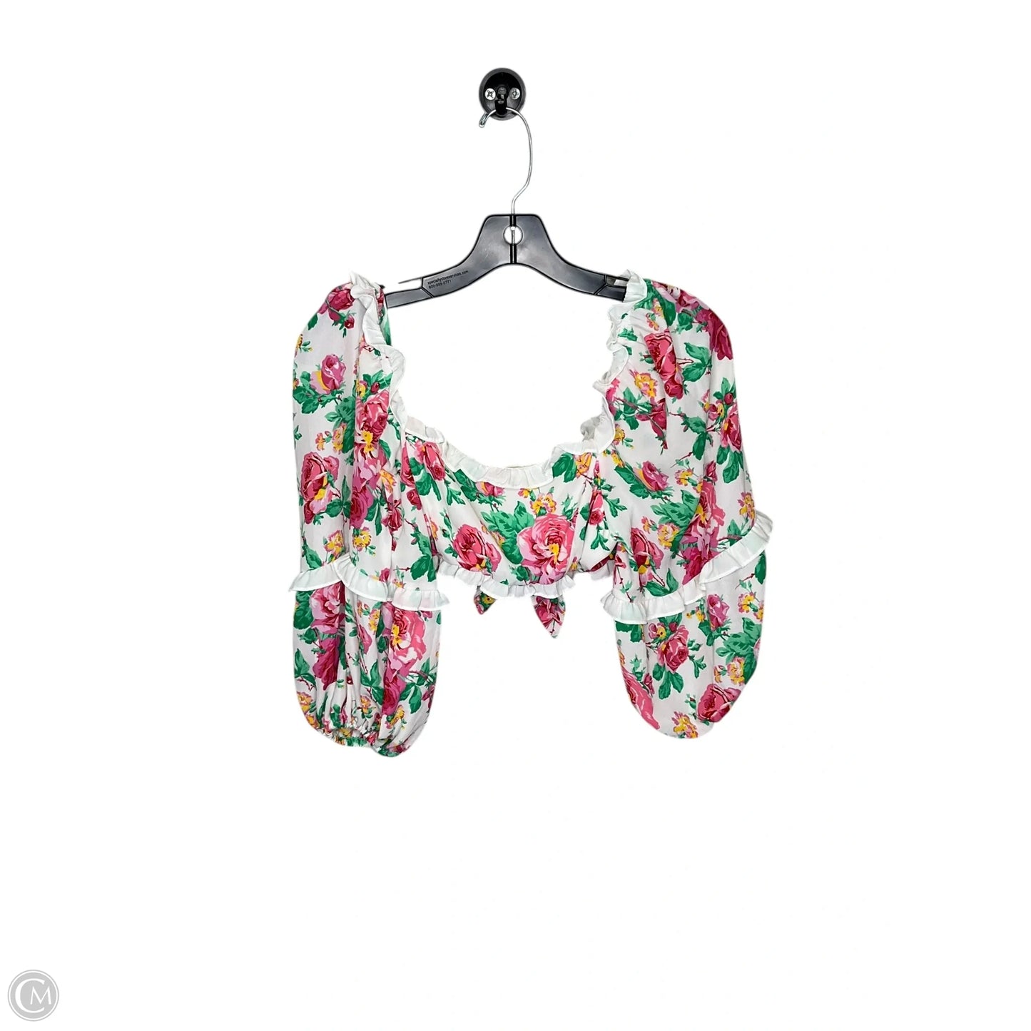 Top Short Sleeve By For Love & Lemons In Floral Print, Size: M