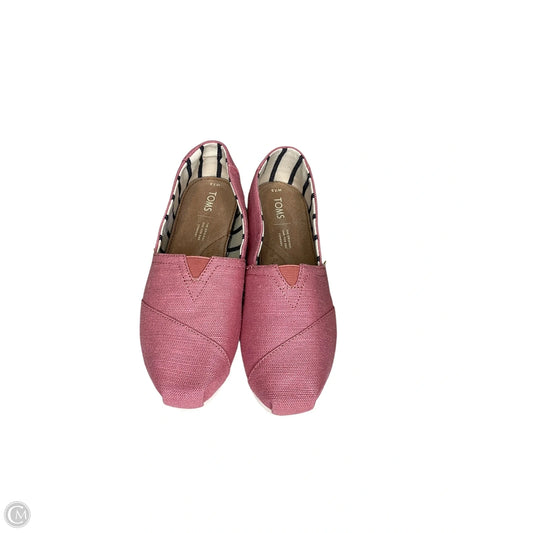 Shoes Flats By Toms In Pink, Size: 7.5