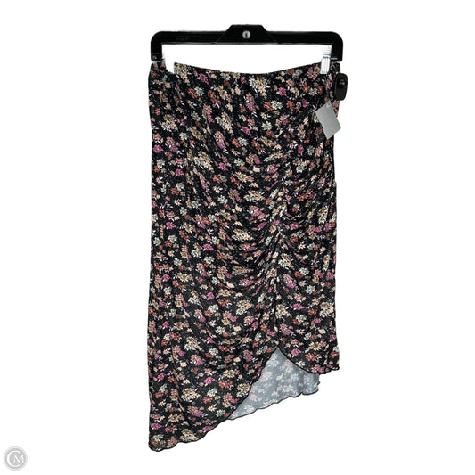 Skirt Midi By Clothes Mentor In Floral Print, Size: 16