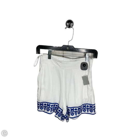 Shortalls By Gianni Bini In Blue & White, Size: 0