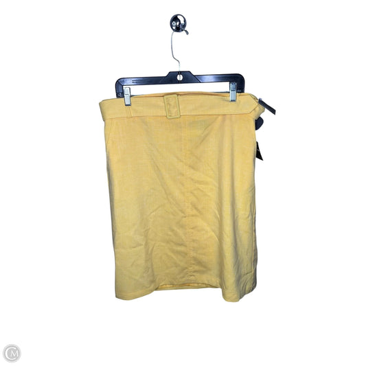 Skirt Mini & Short By Liz Claiborne In Yellow, Size: 14