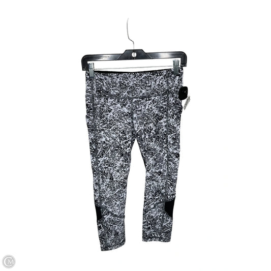 Athletic Leggings By Lululemon In Black & White, Size: 4