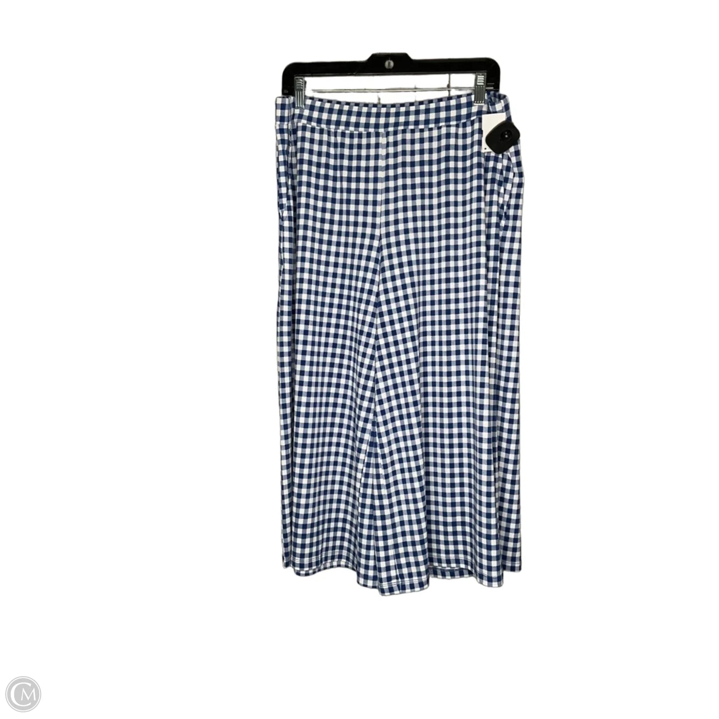 Pants Cropped By Susan Graver In Blue & White, Size: 12p