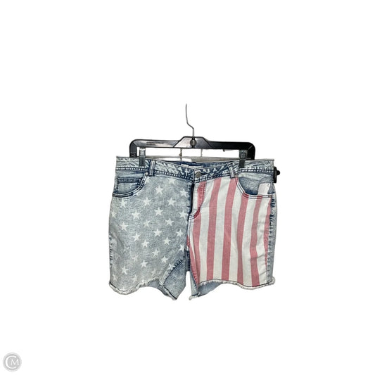 Shorts By Cato In Blue Denim, Size: 16