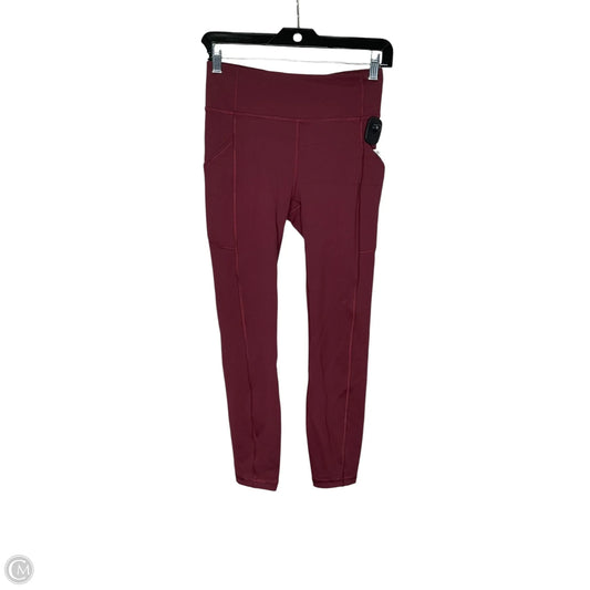 Athletic Leggings By Lululemon In Red, Size: 6