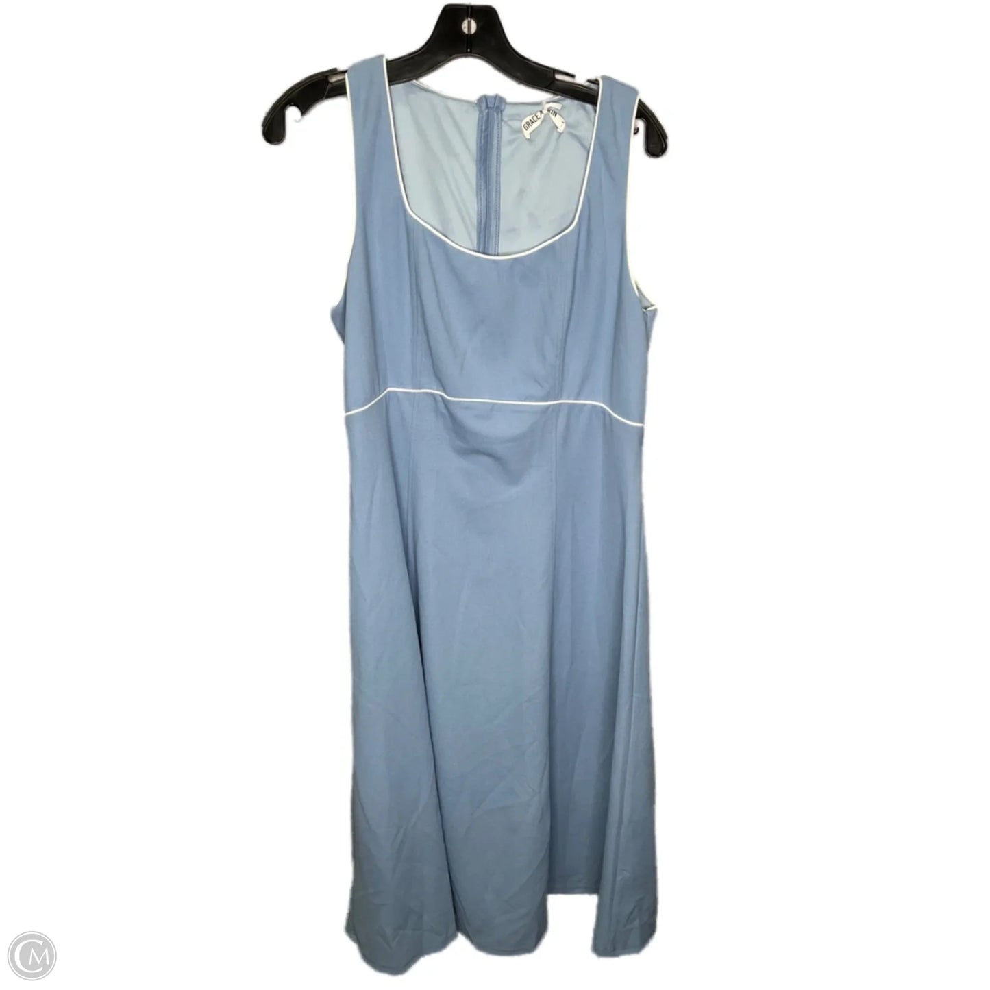 Dress Casual Midi By Grace Karin In Blue, Size: L