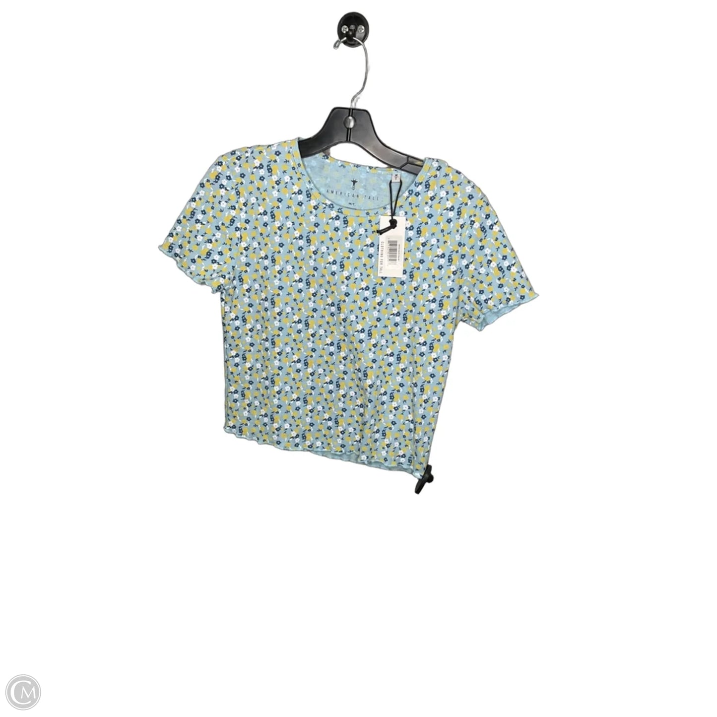 Top Short Sleeve By Clothes Mentor In Floral Print, Size: M