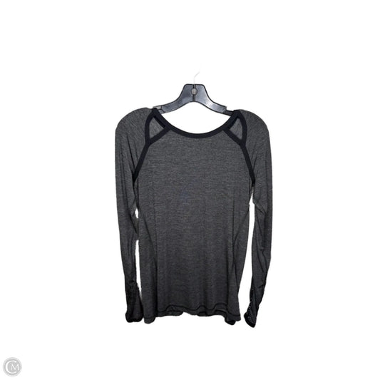Athletic Top Long Sleeve Crewneck By Lululemon In Grey, Size: 6