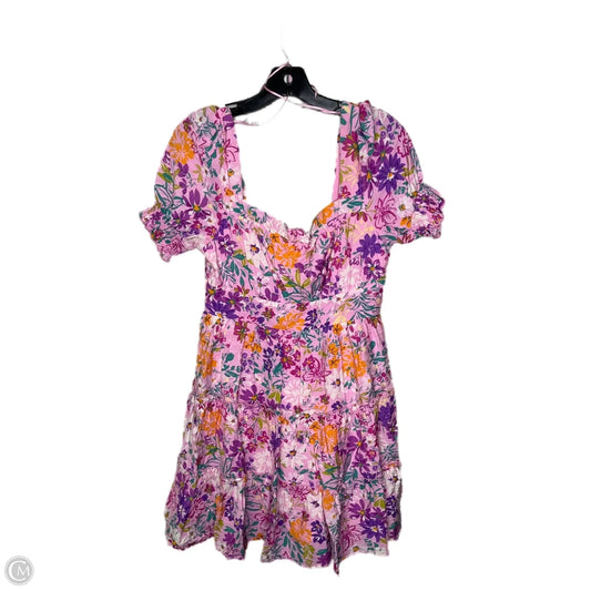 Dress Casual Short By Blu Pepper In Pink, Size: L