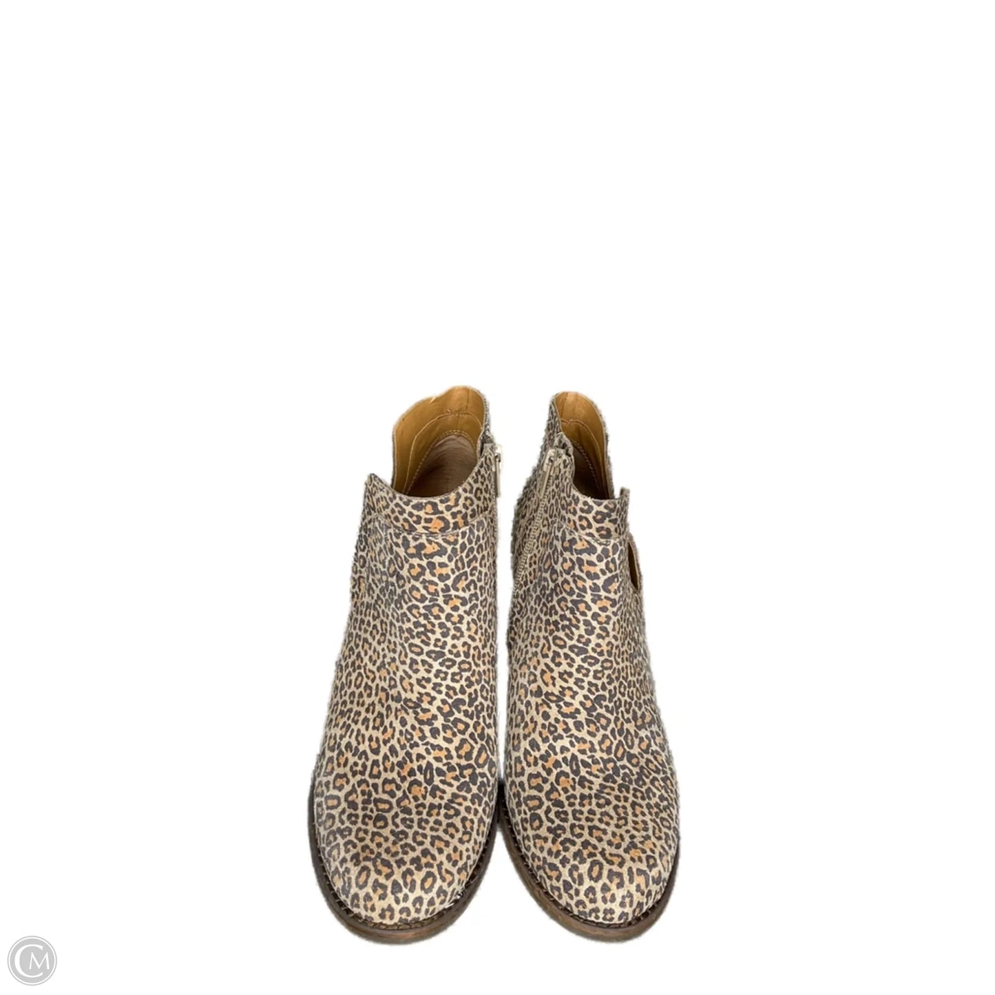 Boots Ankle Heels By Lucky Brand In Animal Print, Size: 7