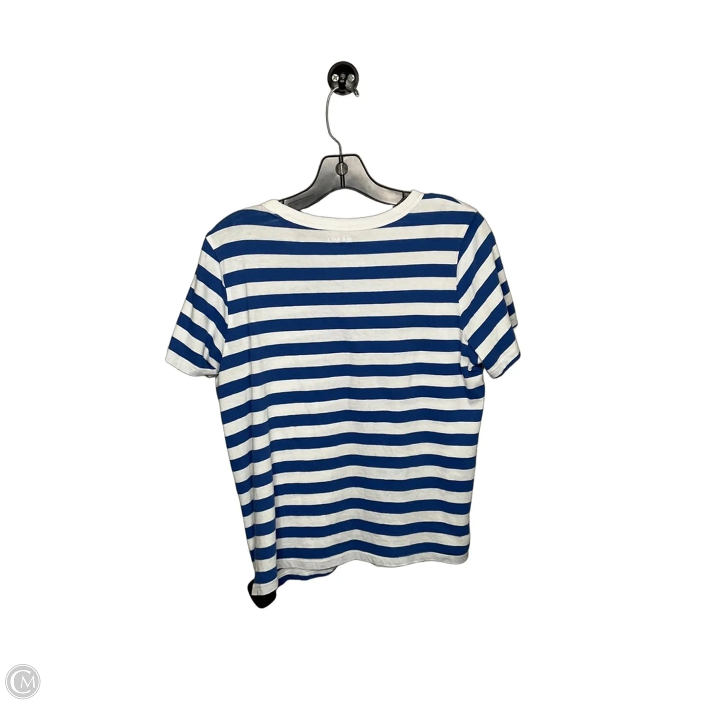 Top Short Sleeve Basic By Old Navy In Striped Pattern, Size: M