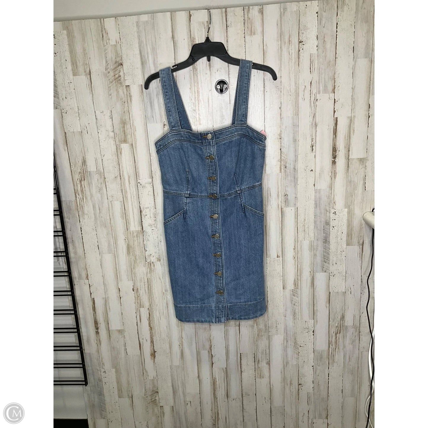 Dress Designer By Michael Kors In Blue Denim, Size: S