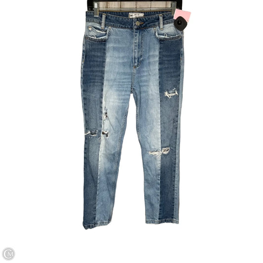 Jeans Straight By Free People In Blue Denim, Size: 2