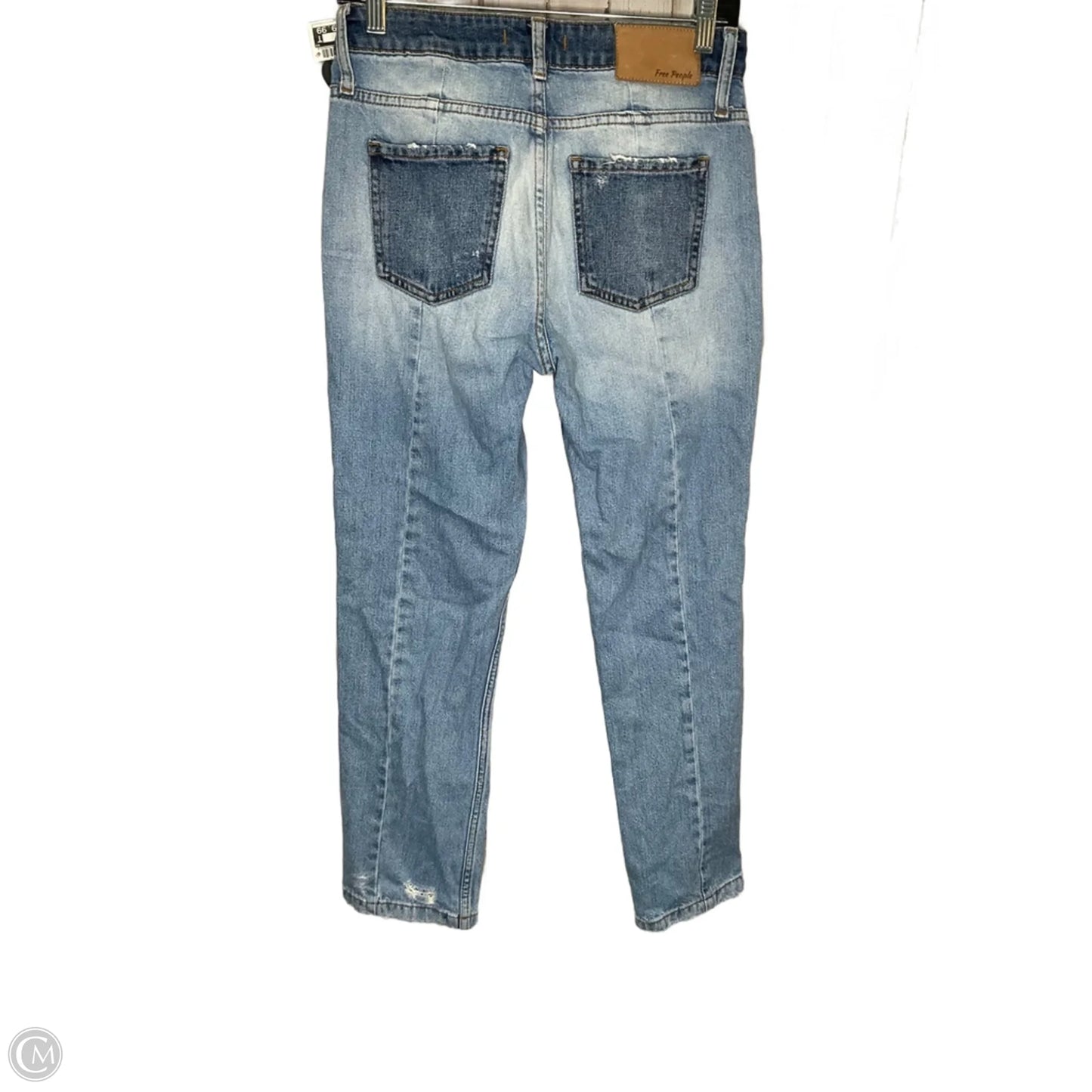 Jeans Straight By Free People In Blue Denim, Size: 2