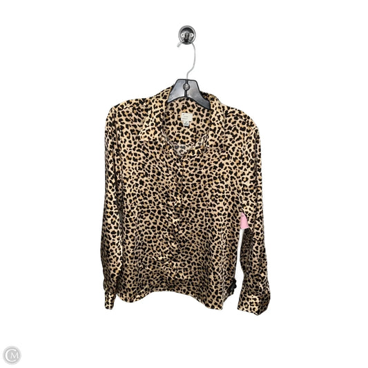 Top Long Sleeve By A New Day In Animal Print, Size: M
