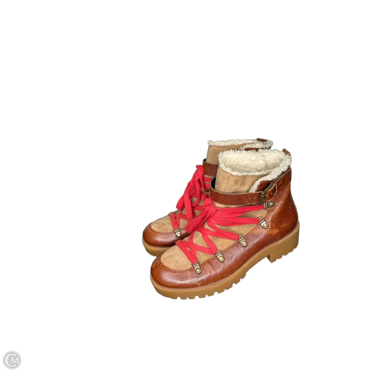 Boots Hiking By Nine West In Brown, Size: 6.5