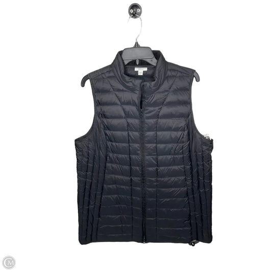Vest Puffer & Quilted By J. Jill In Black, Size: L