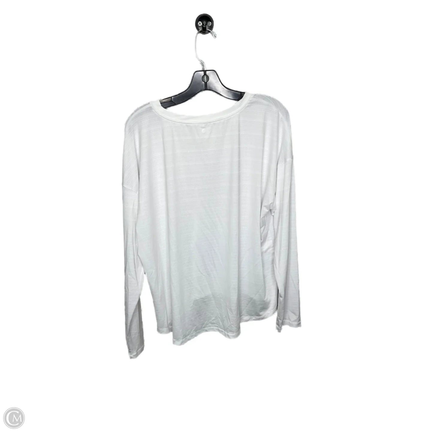 Athletic Top Long Sleeve Crewneck By Calia In White, Size: Xl