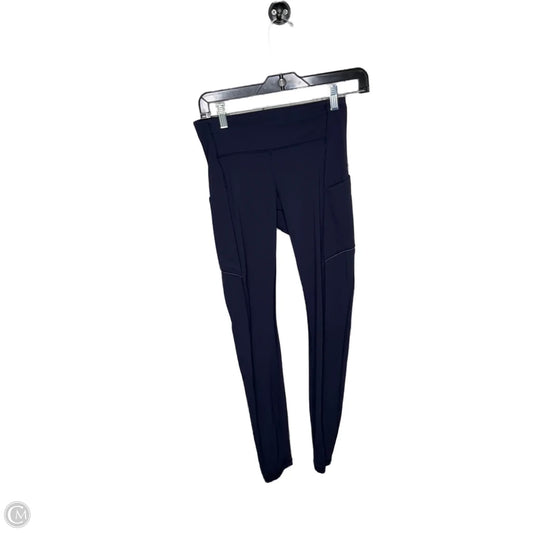 Athletic Leggings By Lululemon In Navy, Size: 4