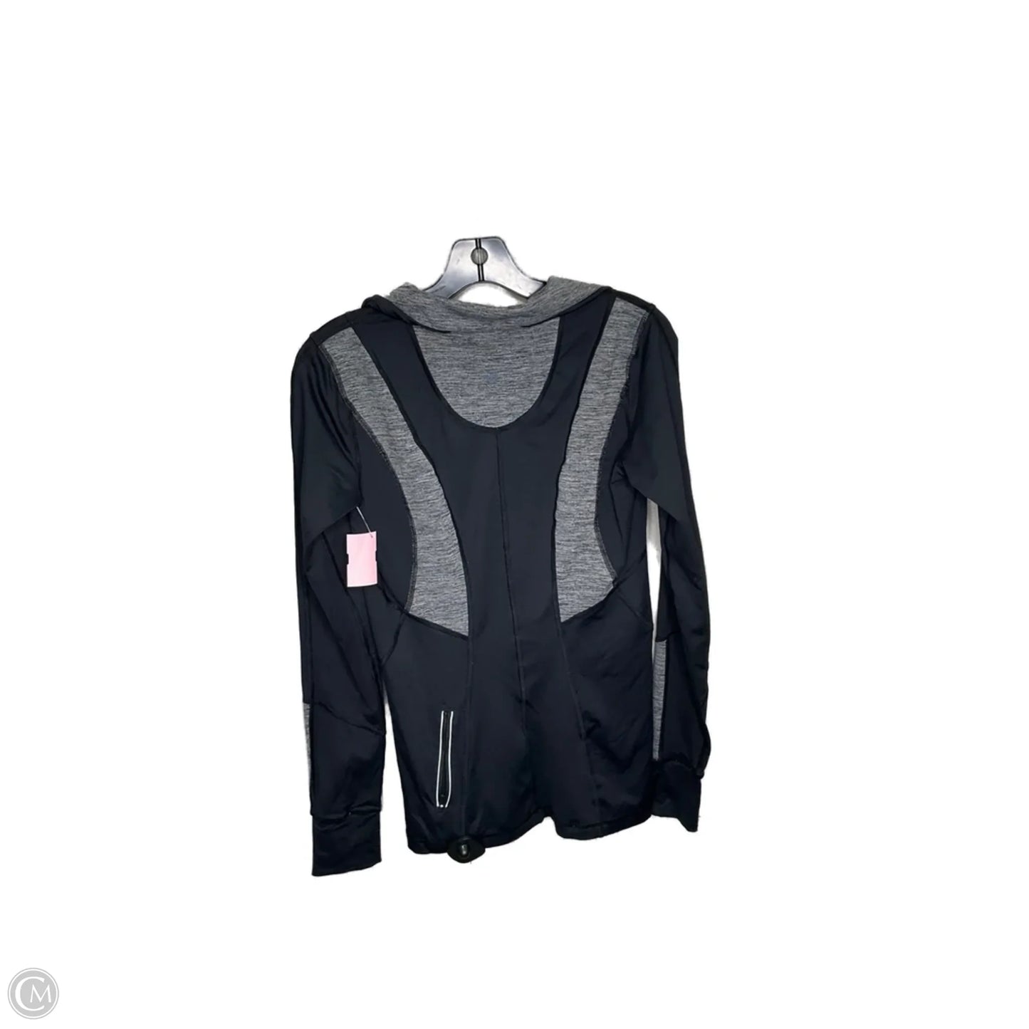 Athletic Top Long Sleeve Collar By Lululemon In Grey, Size: 8
