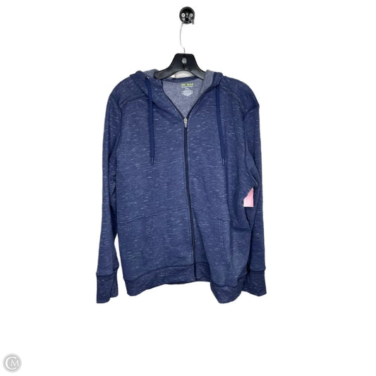Athletic Jacket By Tek Gear In Blue, Size: 2x
