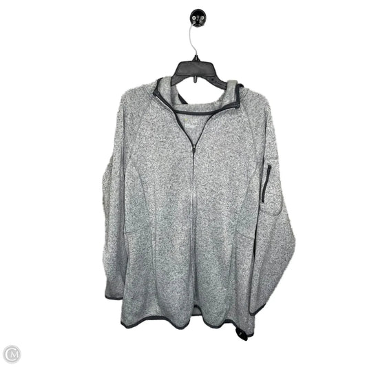 Athletic Jacket By Tek Gear In Grey, Size: 2x
