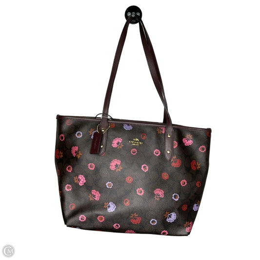 Tote Designer By Coach, Size: Medium