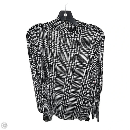 Top Long Sleeve By Lane Bryant In Black & White, Size: 2x